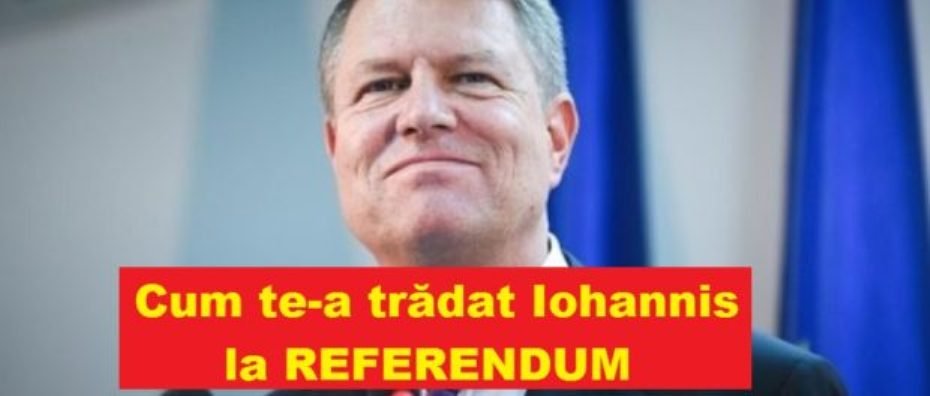 CUM A TRADAT KLAUS IOHANNIS POPORUL ROMAN LA REFERENDUMUL PENTRU DEFINIREA CLARA A CASATORIEI IN CONSTITUTIE