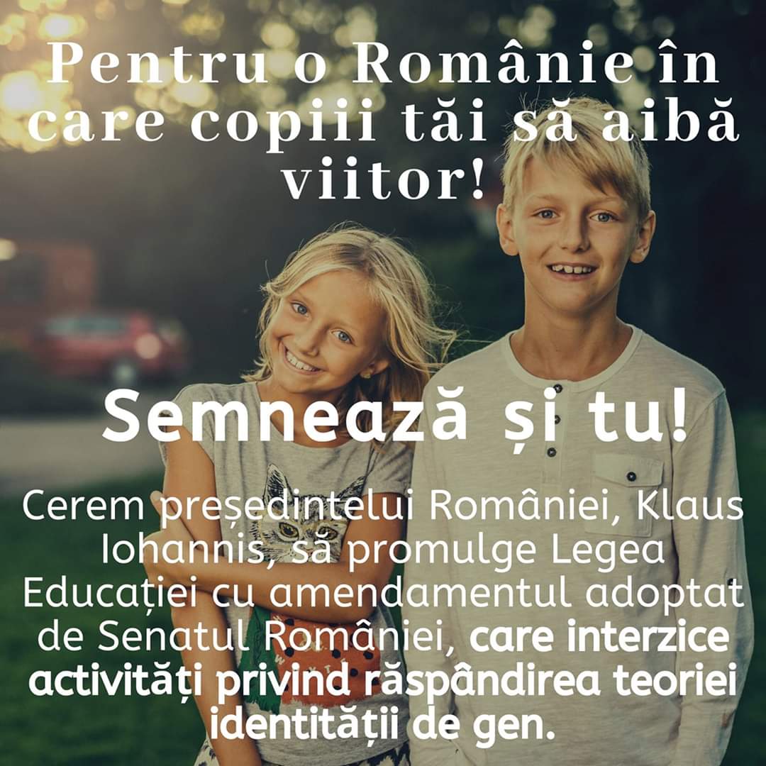 PETITIE PENTRU O ROMANIE IN CARE COPIII TAI SA AIBA UN VIITOR