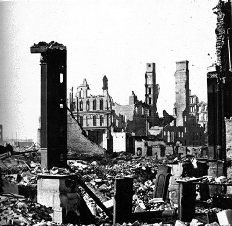 MARELE INCENDIU DIN CHICAGO A LASAT DOAR RUINE IN URMA SA (1871)